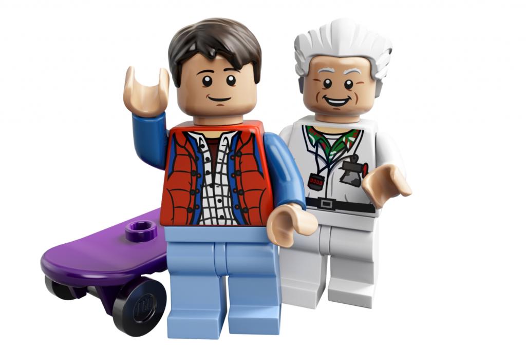 Marty und Doc Brown können als Minifiguren einsteigen.