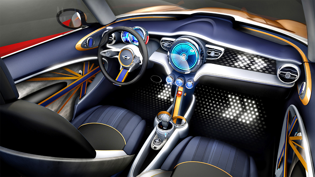 So stellen sich Designer das Cockpit des Konzeptfahrzeugs vor. 
