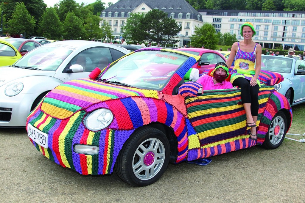 Sunshinetour: Umhäkelter Beetle ist der Schönste am Strand