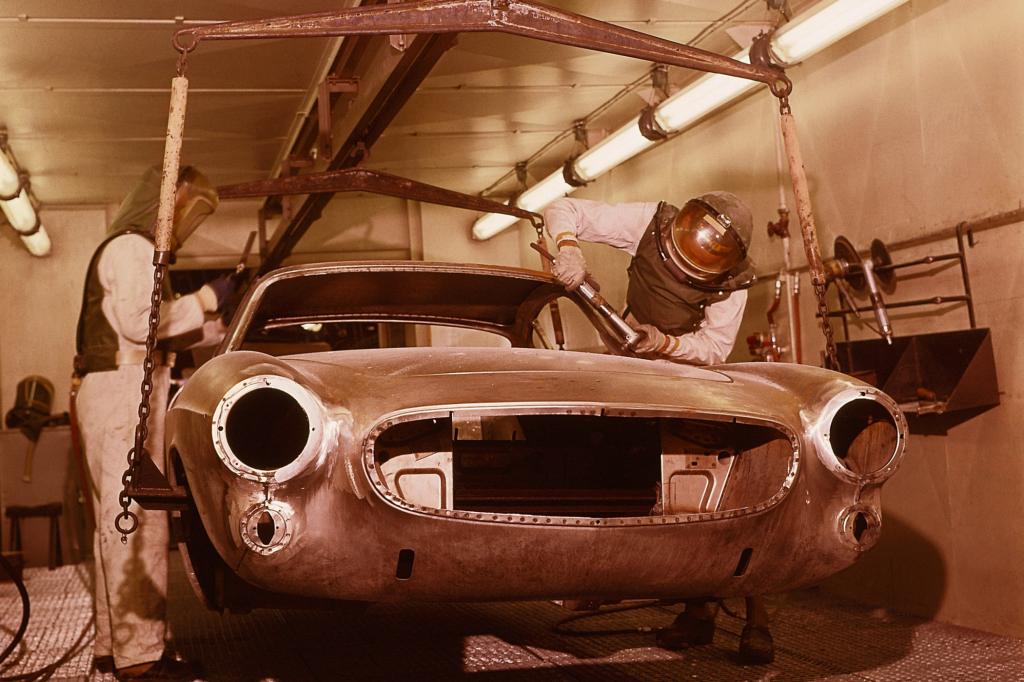 Volvo 1800S Produktion in Schwedischen Werk Lundby 1963