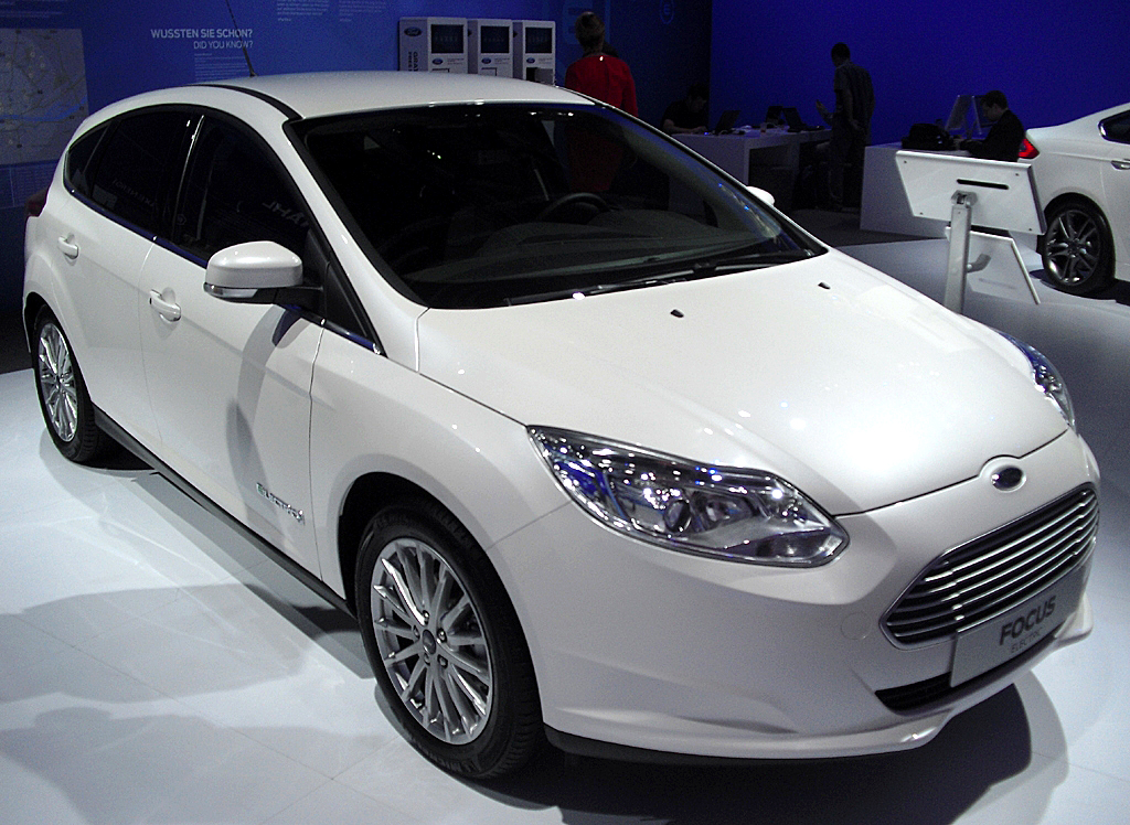 Am Ford-Stand: Der Focus Electric kann bereits bestellt werden. 