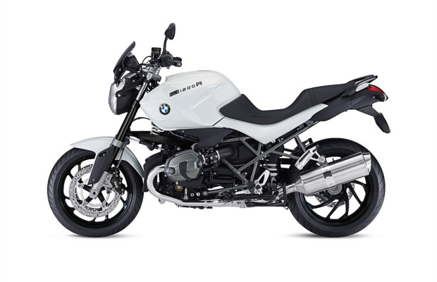 BMW R 1200 R in Schwarz-Weiß