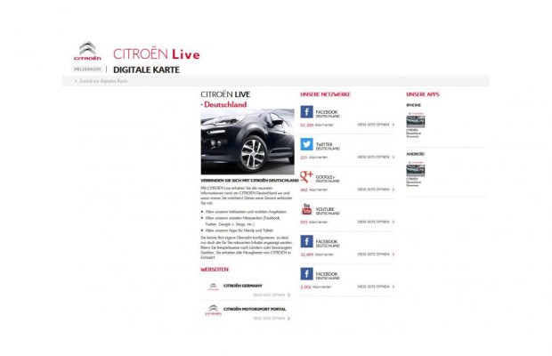 Citroen startet neues Webportal