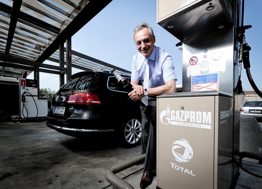 Gazprom baut sein Tankstellennetz für Erdgas aus