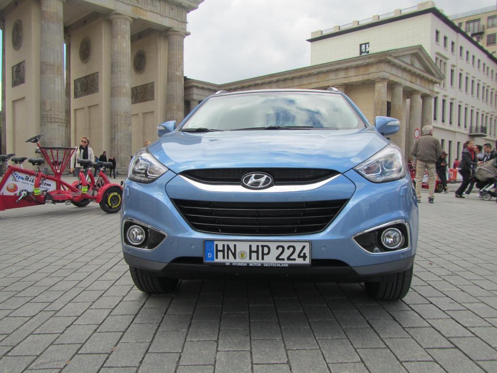Hyundai ix35: Blick auf die Frontpartie. 