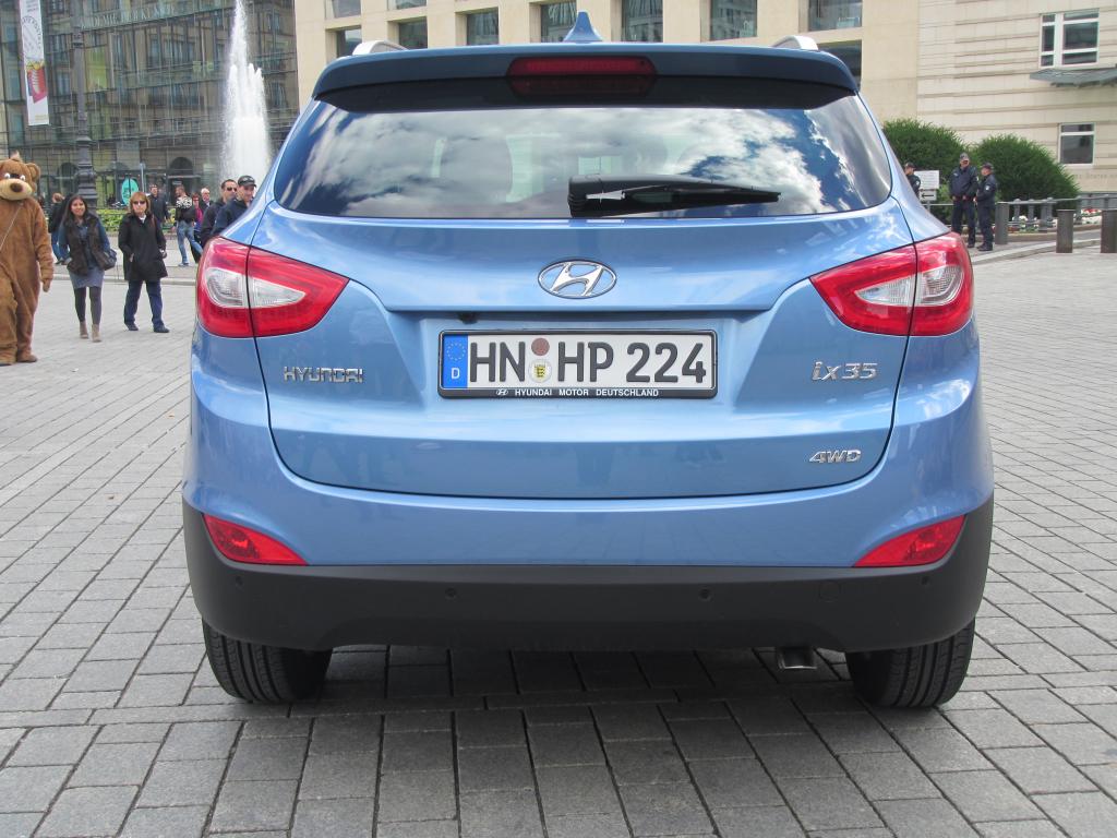 Hyundai ix35: Blick auf die Heckpartie. 