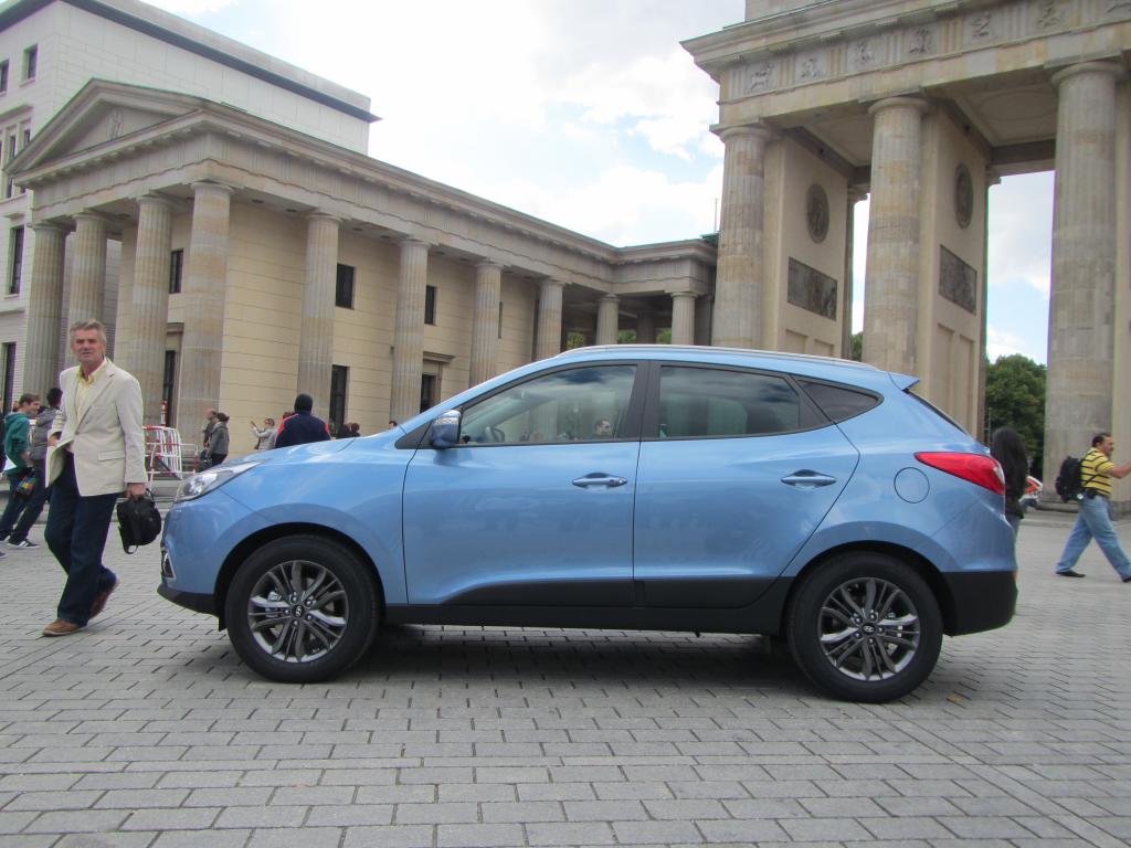 Hyundai ix35: Und so sieht das kompakte SUV-Modell von der Seite aus.