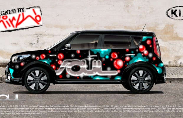 IAA 2013: Besucher dürfen Kia Soul besprühen