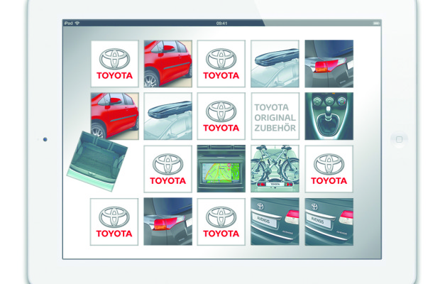 IAA 2013: Toyota-Zubehör auf XXL-iPad