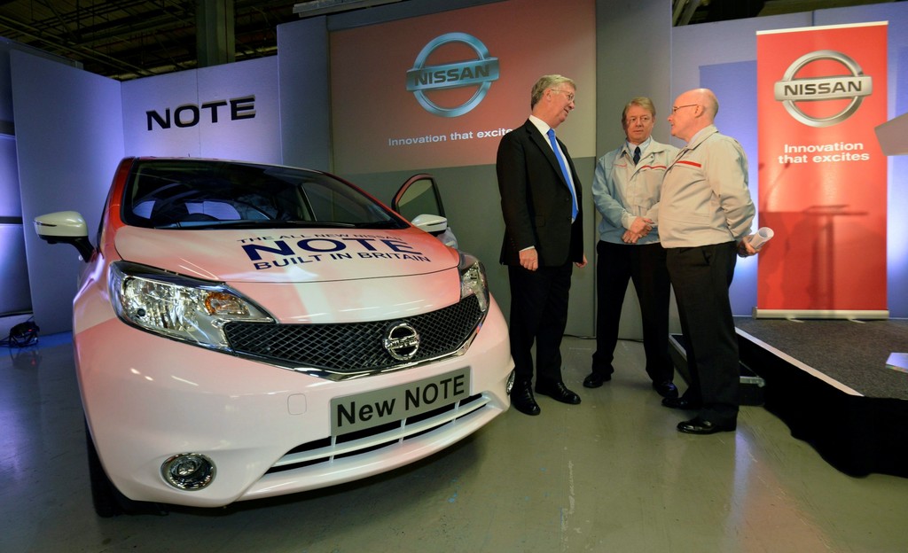 Nissan-Werk Sunderland startet Note-Produktion