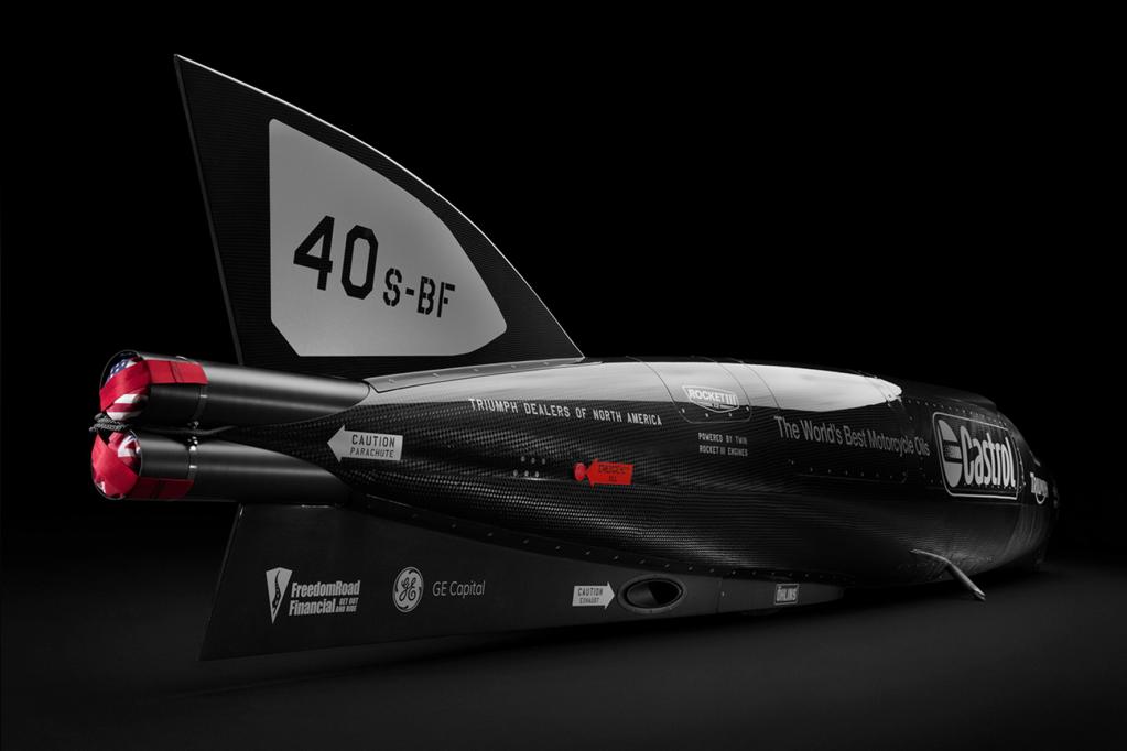 Rekord-Fahrt mit 1000-PS-Raketenmotorrad