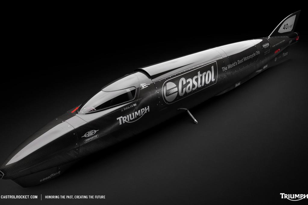 Rekord-Fahrt mit 1000-PS-Raketenmotorrad
