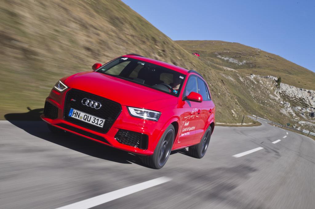 Unter dem Motto Land of Quattro war der RS Q3 auf den landschaftlich reizvollsten Strassen und Pässen zwischen Klagenfurt und Monaco unterwegs