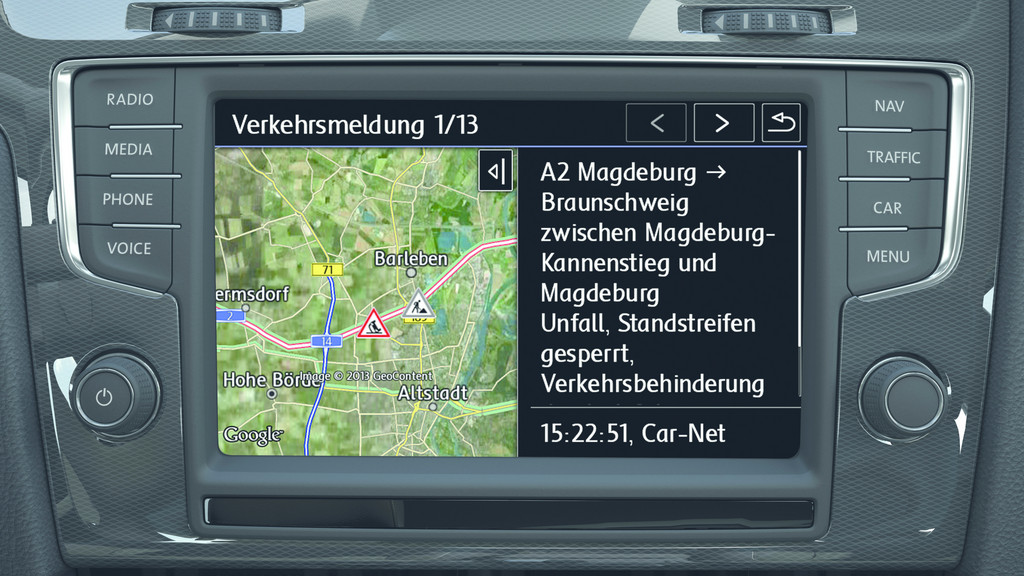 Volkswagen navigiert mit Car-Net