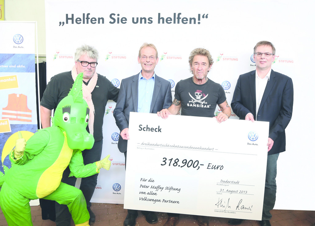 Volkswagen spendet für Peter-Maffay-Stiftung