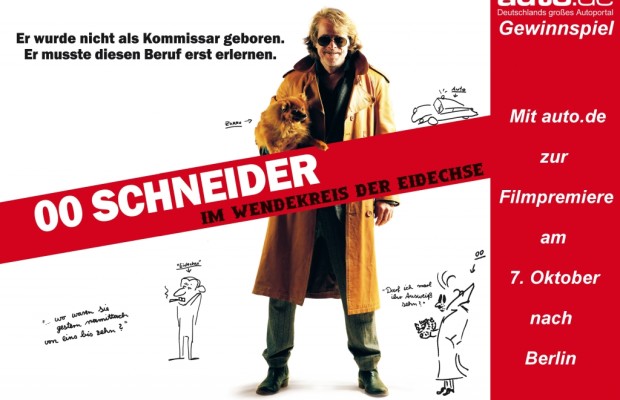auto.de-Gewinnspiel: Premierenkarten zum neuen Helge Schneider Film »00 Schneider – Im Wendekreis der Eidechse«