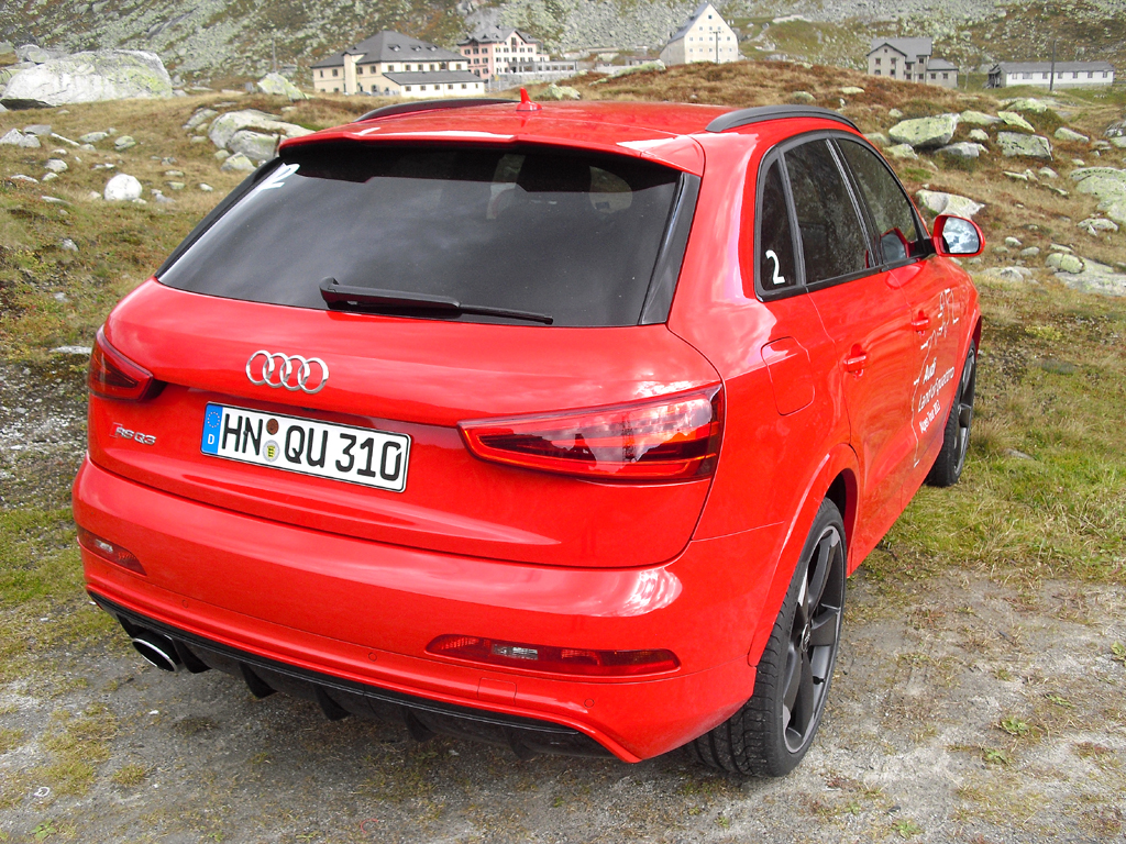 Audi RS Q3: Blick auf die Heckpartie. 