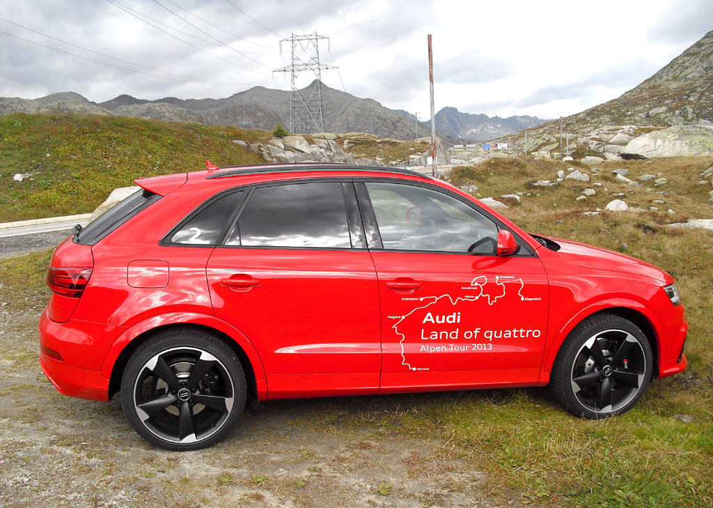 Audi RS Q3: Und so sieht das kompakte Hochleistungs-SUV-Modell von der Seite aus.