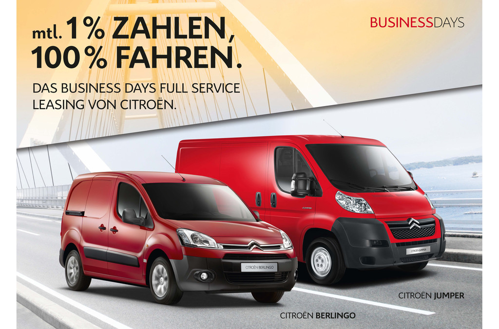 Business Days: Leasingsonderkonditionen bei Citroen