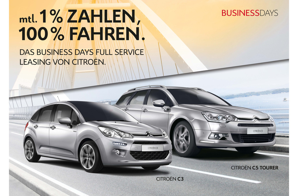 Business Days: Leasingsonderkonditionen bei Citroen