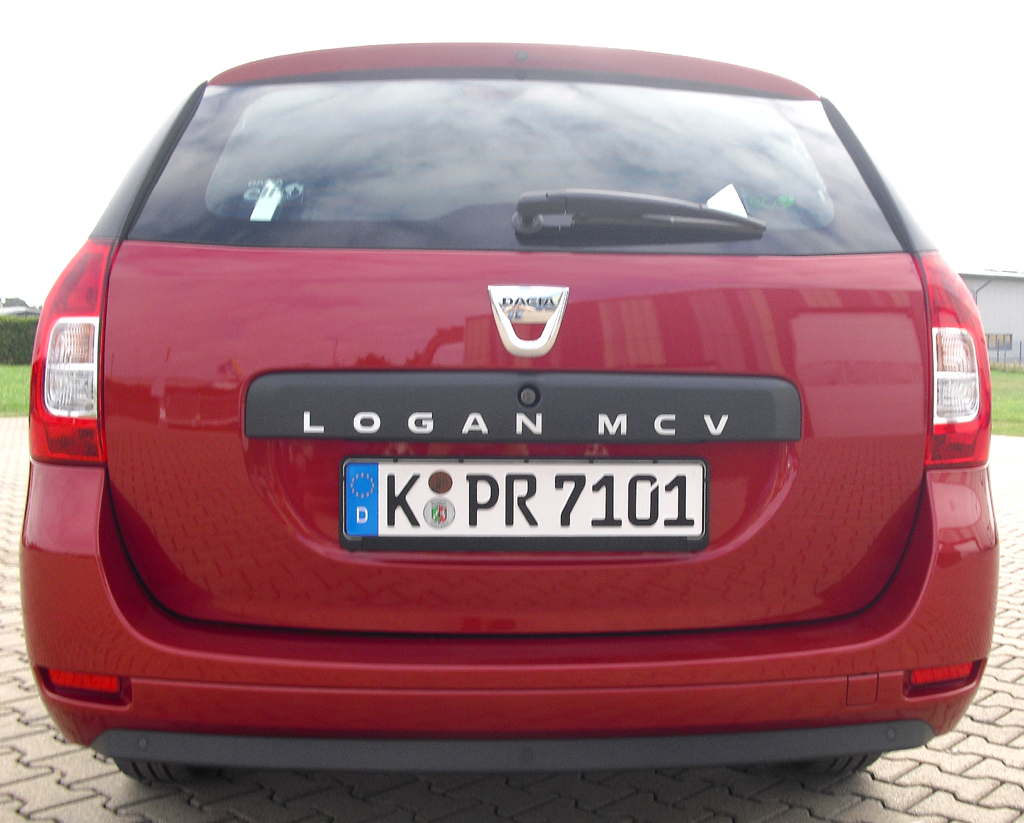 Dacia Logan MCV: Blick auf die Heckpartie. 