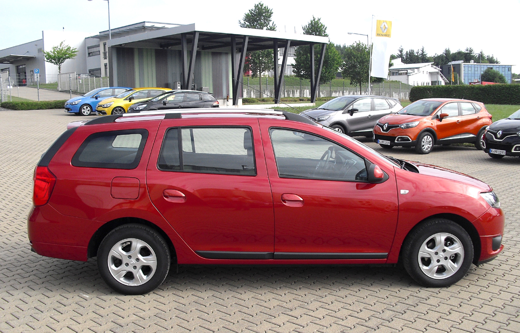 Dacia Logan MCV: Und so sieht gefällige Kombi von der Seite aus.