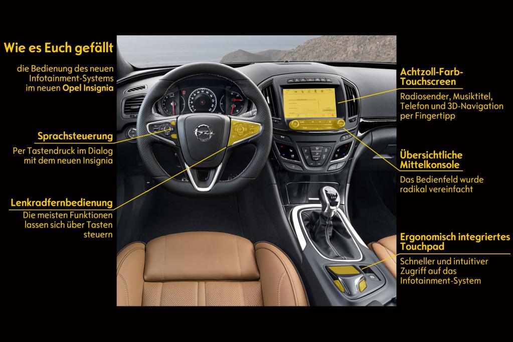 Opel Insignia mit übersichtlichem Infotainment