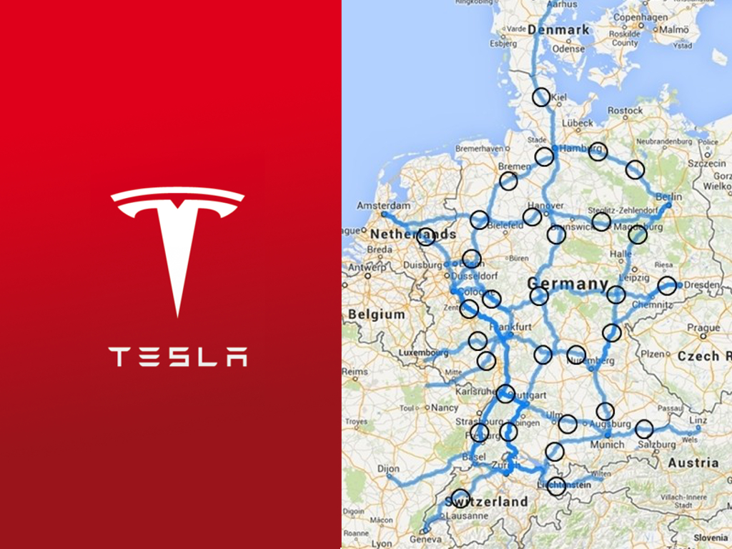 Tesla baut Schnell-Ladenetz in Deutschland auf