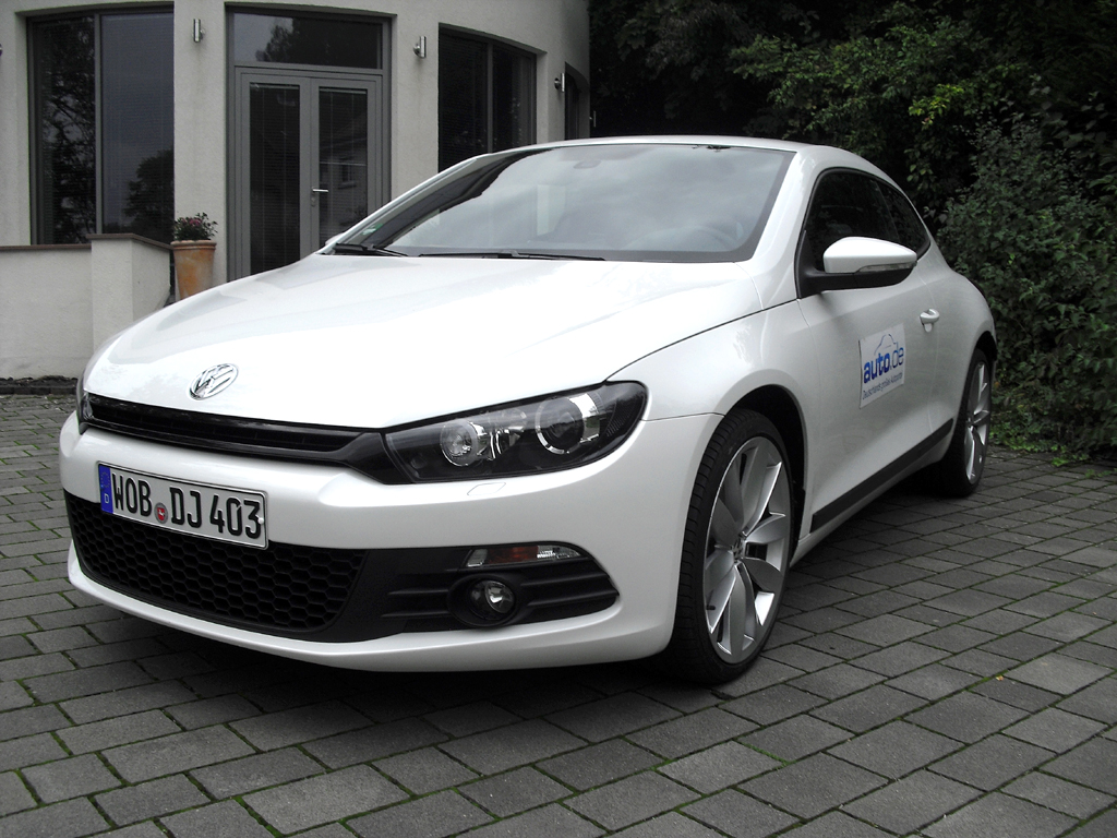 VW Scirocco, hier als stärkster Benziner mit 155/210 kW/PS. 