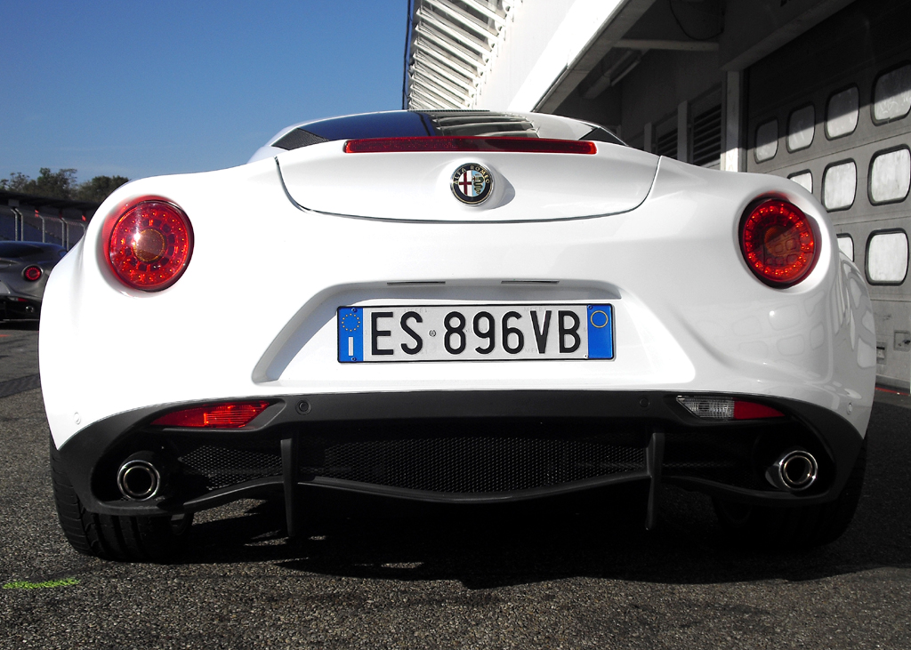 Alfa Romeo 4C: Blick auf die Heckpartie. 