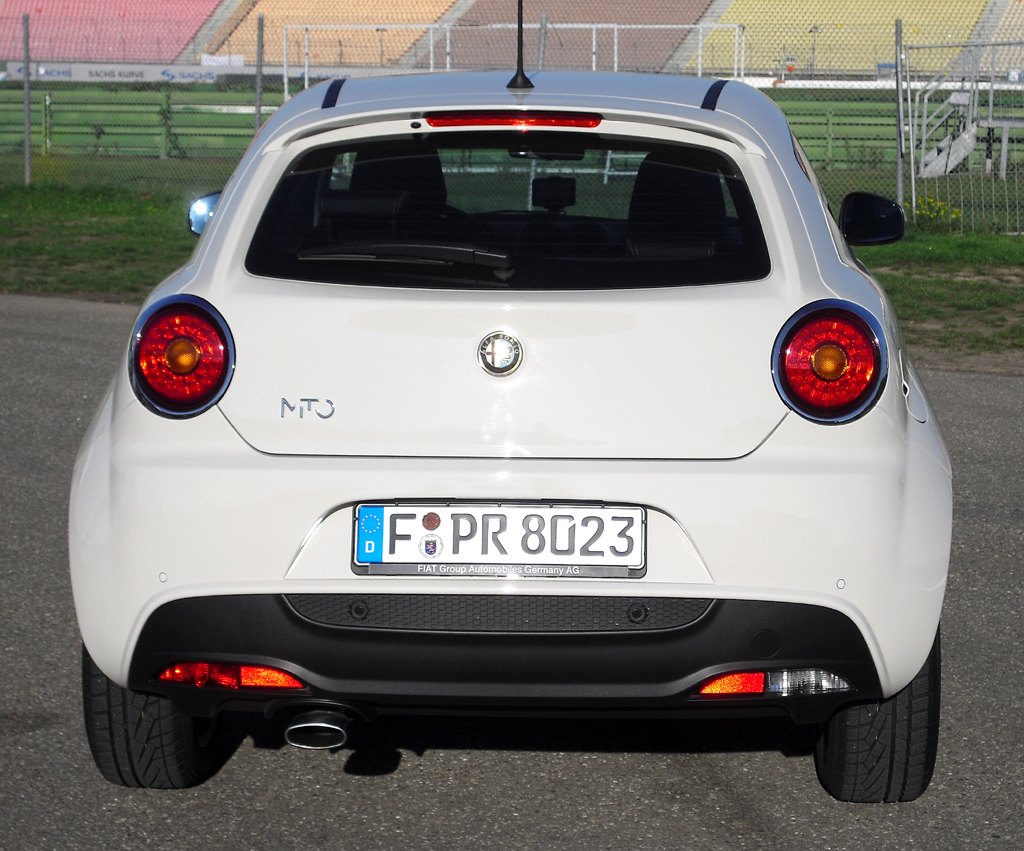 Alfa Romeo Mito: Blick auf die Heckpartie. 