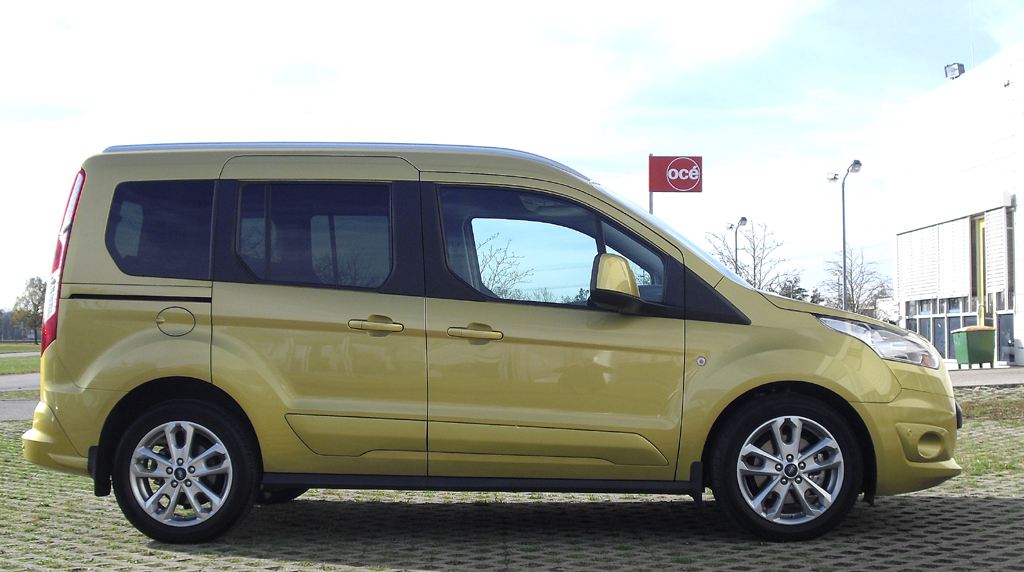 Ford Tourneo Connect: So sieht die Normalversion von der Seite aus. 