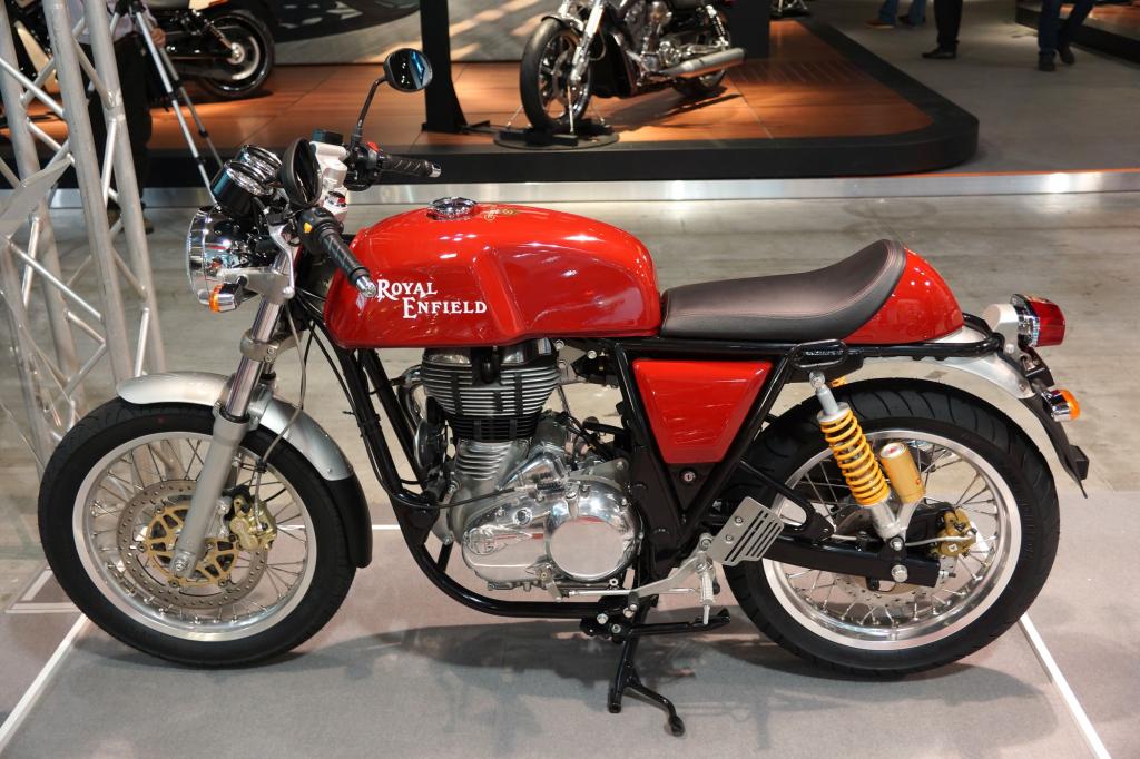 Klassische Schönheit mit elektronischer Einspritzung, die Royal Enfield Continental GT 535 EFI.