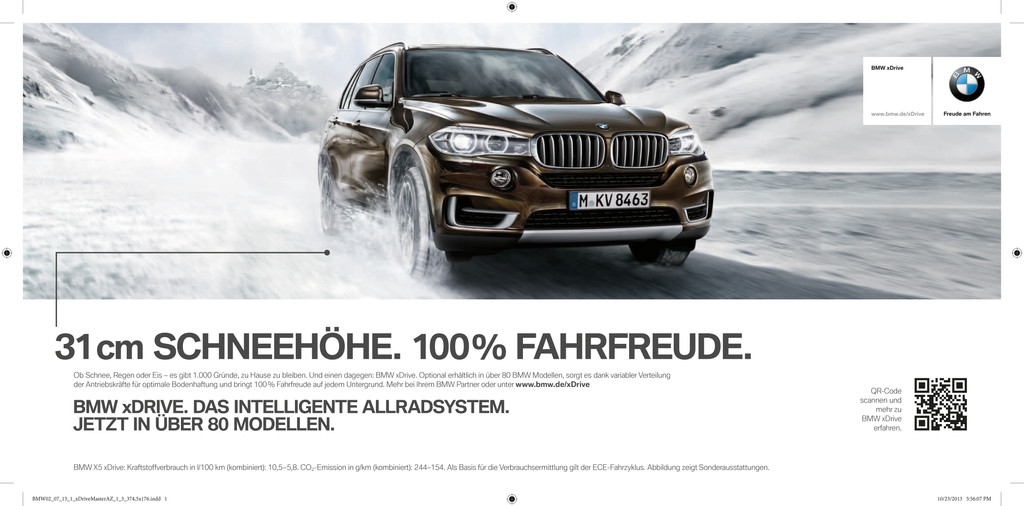 Mit dem ersten Frost startet BMW seine Allrad-Kanpagne