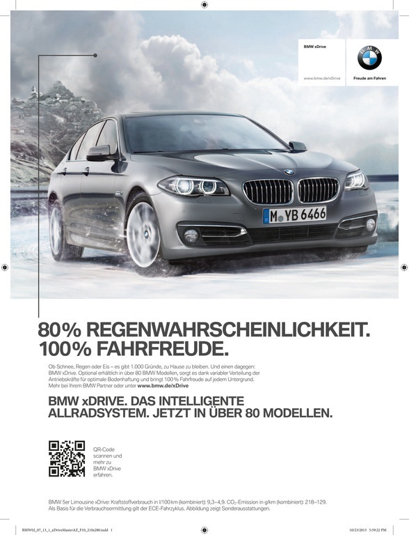 Mit dem ersten Frost startet BMW seine Allrad-Kanpagne