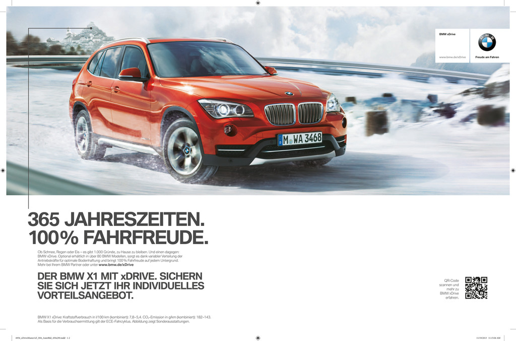 Mit dem ersten Frost startet BMW seine Allrad-Kanpagne