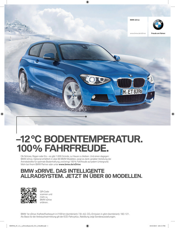 Mit dem ersten Frost startet BMW seine Allrad-Kanpagne
