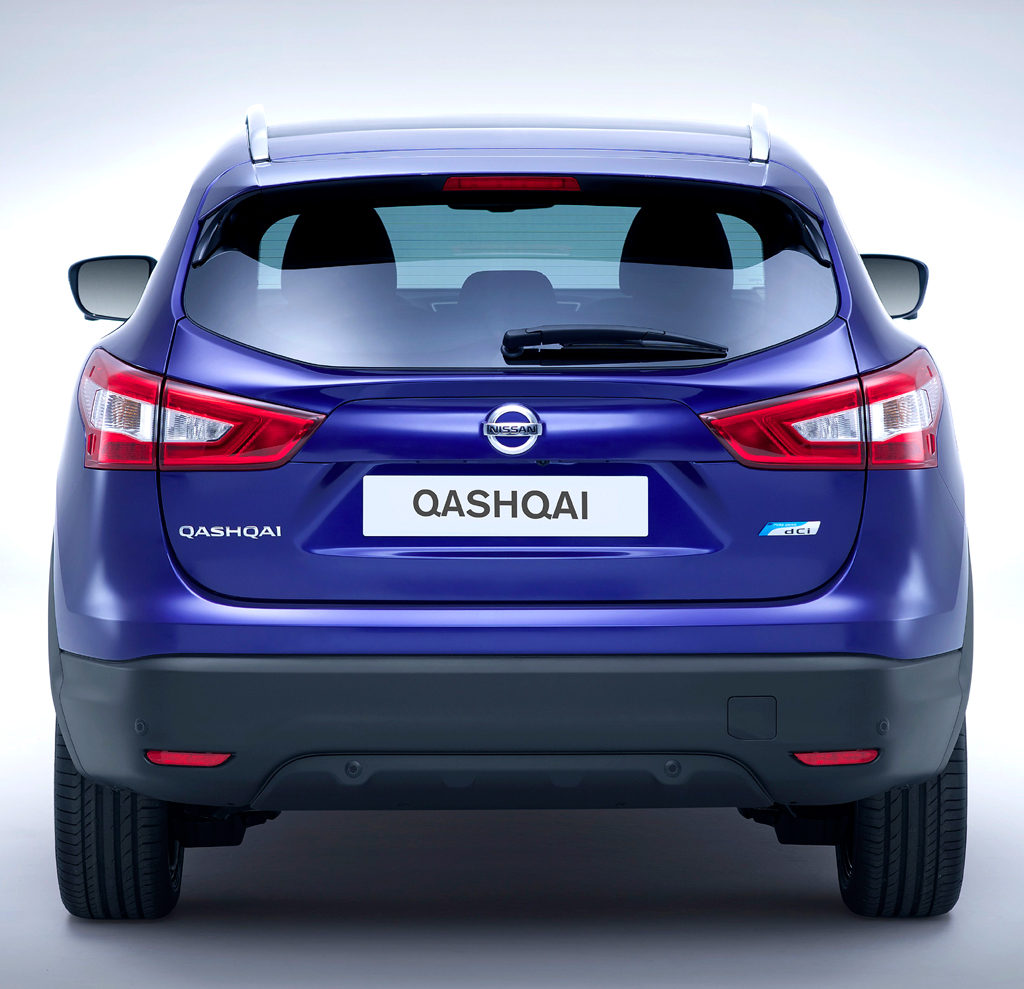Nissan Qashqai: Blick auf die Heckpartie. 