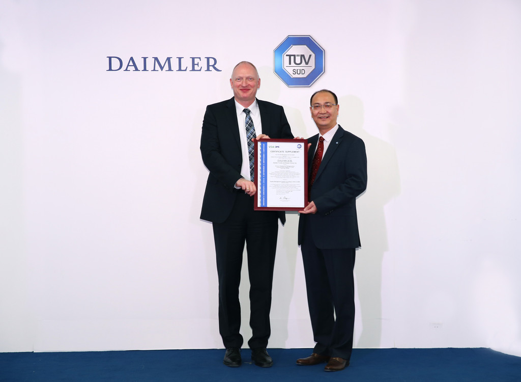 Servicequalität von Daimler in China zertifiziert