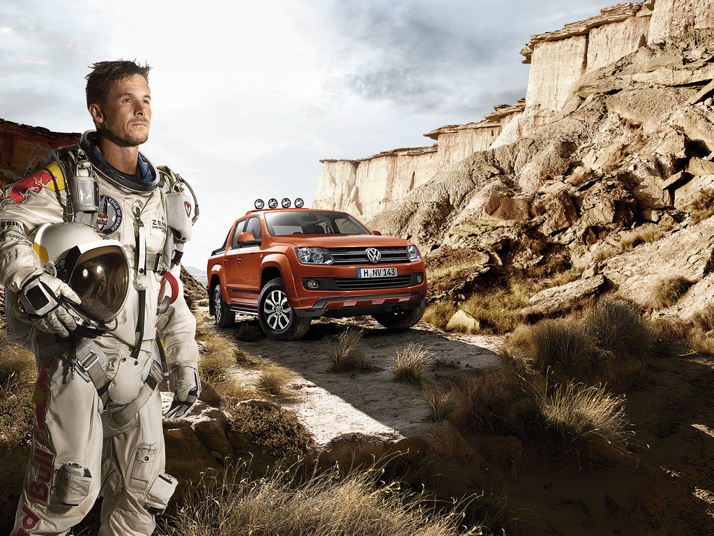 VW Amarok Canyon soll mit Felix Baumgartner Fahrt aufnehmen