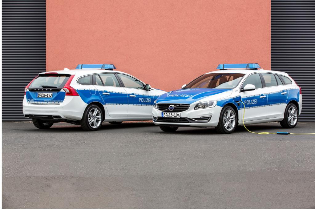 Volvo V60 Hybrid im Polizeidienst