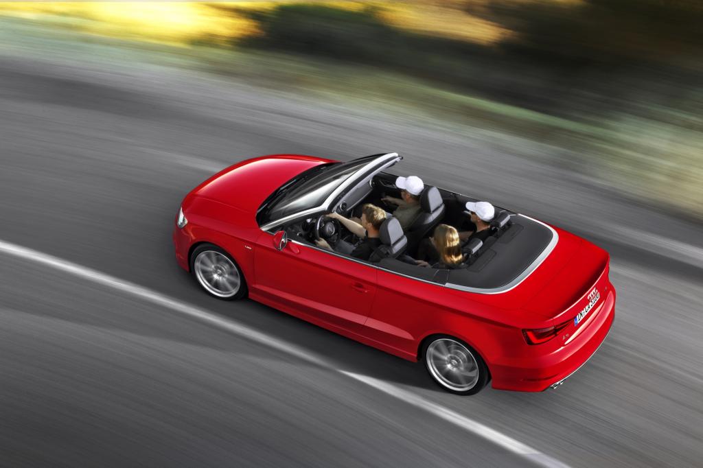 Zwei Zentimeter mehr Radstand und ähnlich viel weniger an Höhe sorgen dafür, dass der A3 der gestreckteren Silhouette des BMWs Einser-Cabrio jetzt locker Premium-Paroli bieten kann