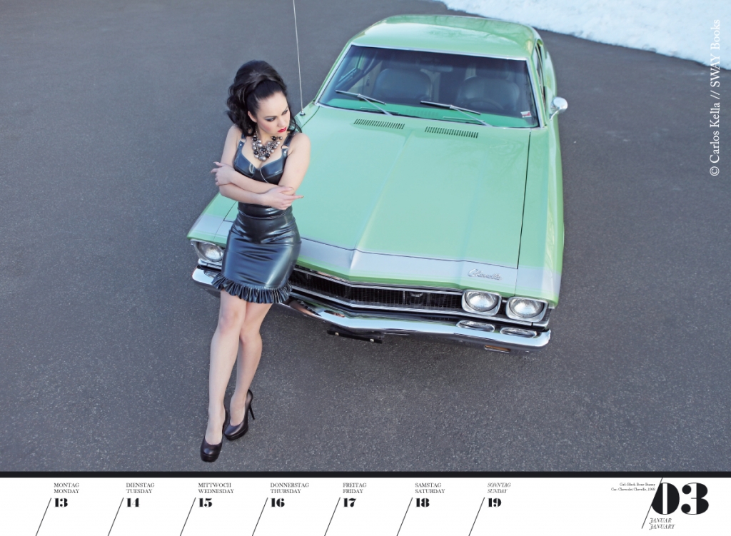 auto.de-Weihnachtsgewinnspiel: Girls & Legendary US-Cars Wochenkalender 2014 