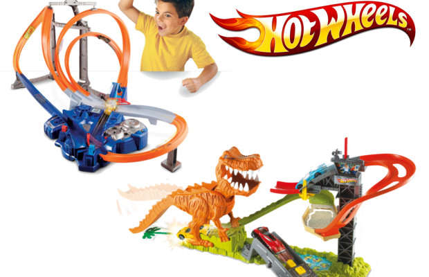 auto.de-Weihnachtsgewinnspiel: Hot Wheels Looping Action Park und  Hot Wheels T-Rex Takedown Trackset