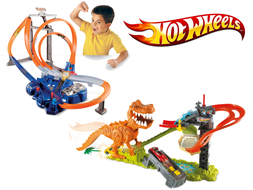 auto.de-Weihnachtsgewinnspiel: Hot Wheels Looping Action Park und  Hot Wheels T-Rex Takedown Trackset