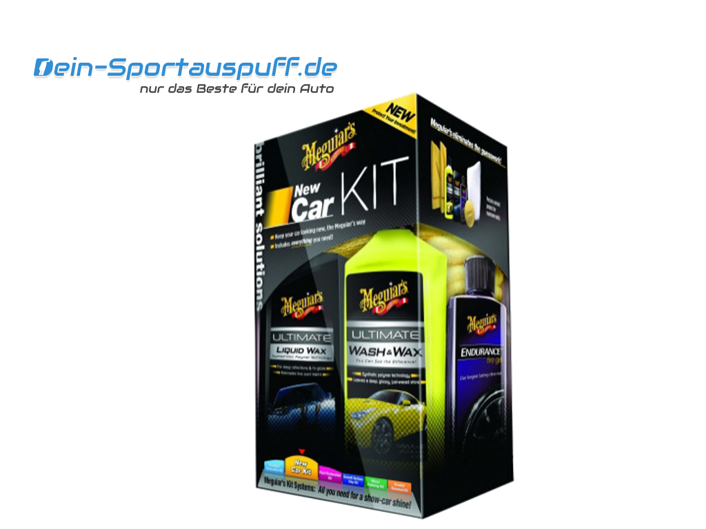 auto.de-Weihnachtsgewinnspiel: Meguiars Brilliant Solutions New Car Kit von dein-sportauspuff.de - Neufahrzeug-Look für Ihr Auto