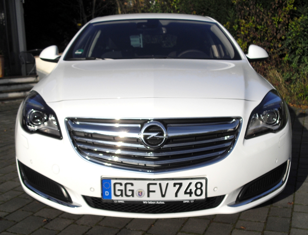 Auto im Alltag: Opel Insignia - Blick auf die Frontpartie.