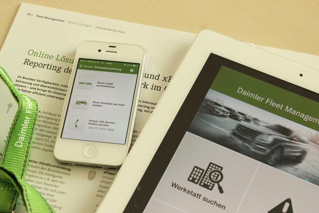 Daimler bietet Service-App für Flottenkunden