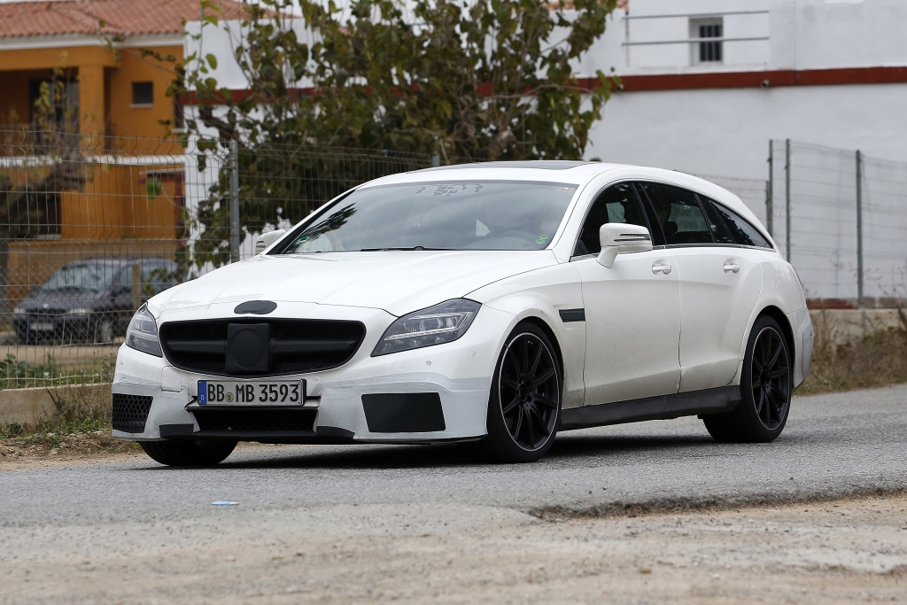 Erwischt: Erlkönig Mercedes CLS 63 AMG Shooting Brake Facelift