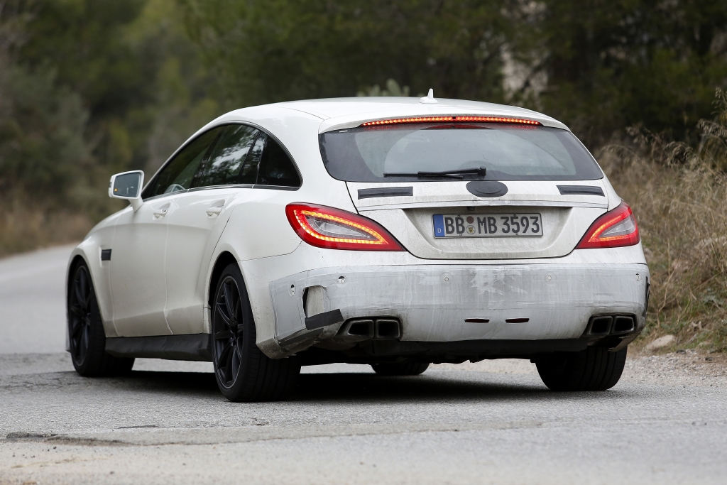 Erwischt: Erlkönig Mercedes CLS 63 AMG Shooting Brake Facelift